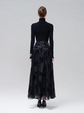 Fitted Knit Turtleneck Top With Long Sleeves and Minimalist Second-Skin Silhouette